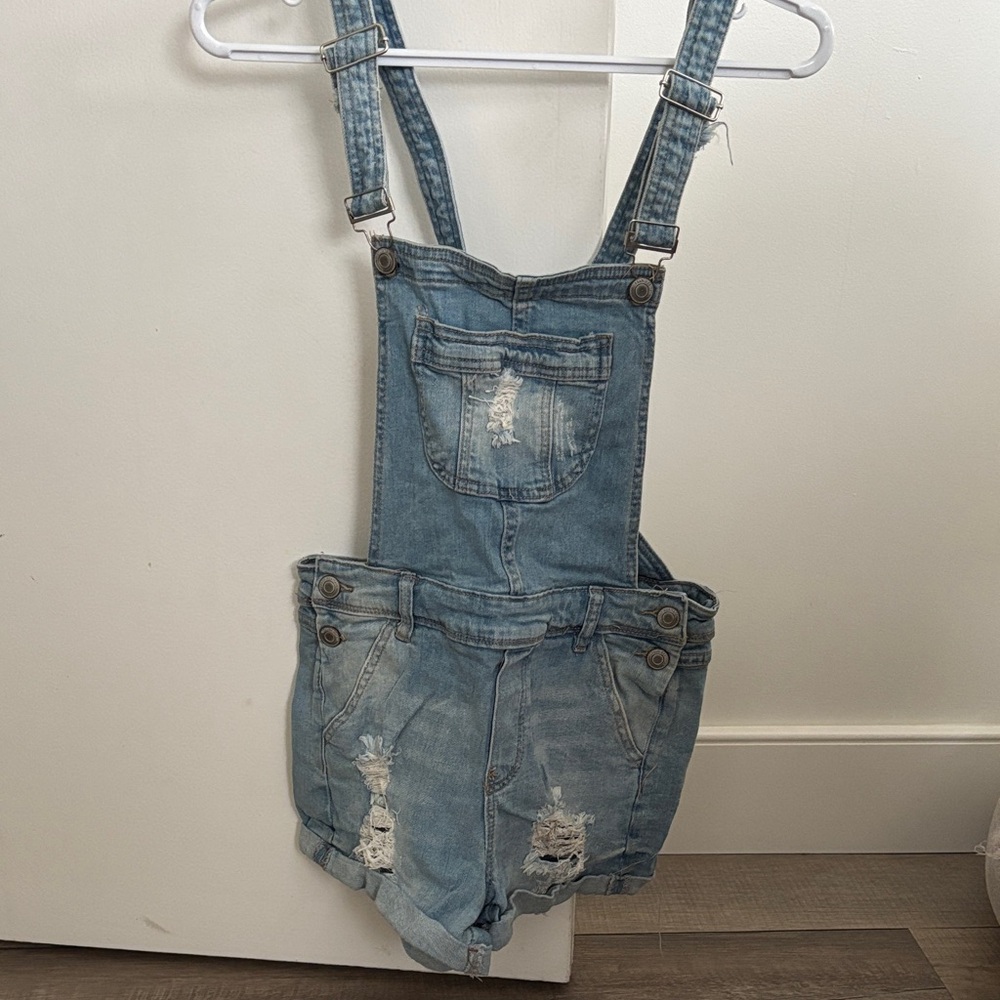 Urban Heritage Light Blue Denim Overalls